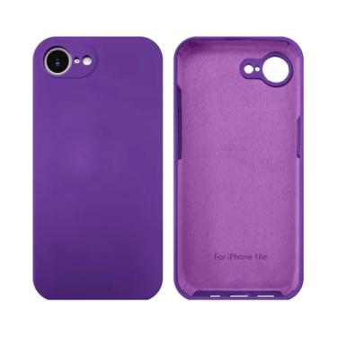 Imagem de Capinha Compativel com iPhone 16e Com Proteção de Camera em Silicone com Interior Aveludado