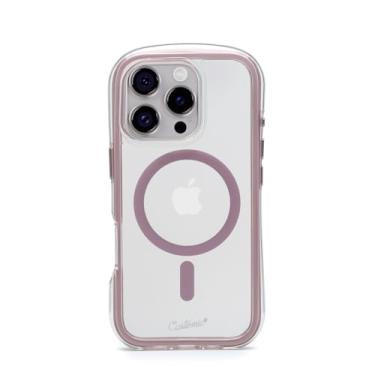 Imagem de Customic Capinha Case Capa para Celular iPhone 16 Pro (6.3"), Impactor Air Anti Impacto Proteção Militar 4 metros contra quedas, Compatível com Mag-Safe, Transparente com Bordas Rosas