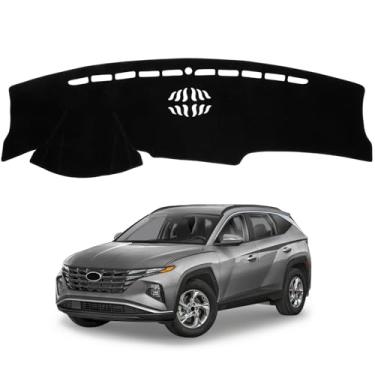 Imagem de Capa de painel compatível com Hyundai Tucson 2022-2024 (serve para aglomerado digital de 10,7 cm, não serve para 26 cm) tapete de painel interno de carro antiderrapante, protetor de proteção contra