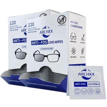 Imagem de Toalhetes antiembaçantes ARCHXX 240 Count para limpador de lentes de ó