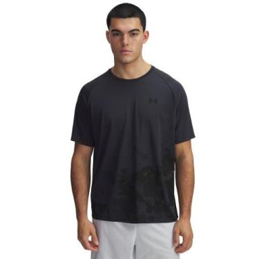 Imagem de Camiseta de Treino Under Armour Tech Fade Masculino, Cinza, P