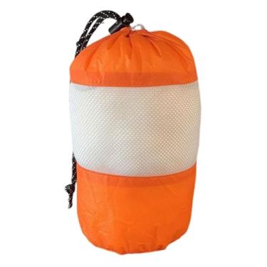 Imagem de Fenteer Bolsa organizadora para acessórios de churrasqueira, leve, à prova d'água, de grande capacidade, para áreas externas, bolsas de armazenamento para, Laranja