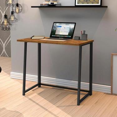 Imagem de Mesa para Computador Escrivaninha Dobrável Escritório Home Office Estu