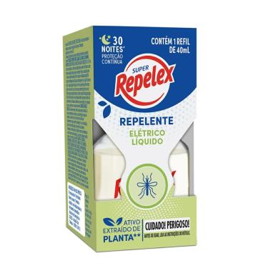 Imagem de Repelente Elétrico Líquido Repelex Super Refil de 40ml