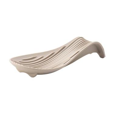 Imagem de Cáqui, 1 peça, prateleira de silicone, suporte para colher de sopa, bandeja de armazenamento de colher única, pratos de cozinha multifuncionais, utensílios de mesa, utensílios de cozinha