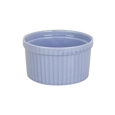 Imagem de Tigela de sobremesa redonda de cor sólida de cerâmica para casa requintada alta temperatura - rosa azul conjunto de 4 peças