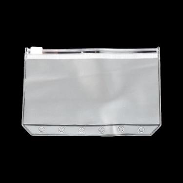 Imagem de Bolsa com zíper de plástico resselável de folhas soltas fosco transparente 1/5 peças (A6-1PCS)