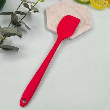 Imagem de Espátula de silicone, espátulas resistentes ao calor, espátulas de borracha antiaderente com núcleo de aço inoxidável, ferramenta de mistura para assar raspadores