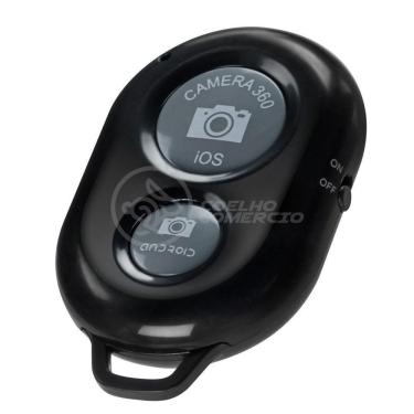 Imagem de Controle Remoto Disparador Fotos Bluetooth Selfie Preto Nº8