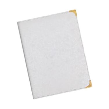 Imagem de Esquirla Capa para Cardápio com 12 Visualizações, Tamanho A4, Transparente, Ideal para Carta de Vinhos, Bebidas E Outras Bebidas. Pasta para Cardápios em Festa, Branco