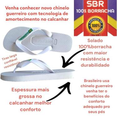 Imagem de Chinelo ortopédico masculino sandália guerreiro original com tecnologi