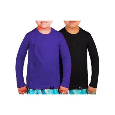 Imagem de Kit com 2 Camisetas Proteção Solar FPS 50+ Infantil - Slim Fitness, Co