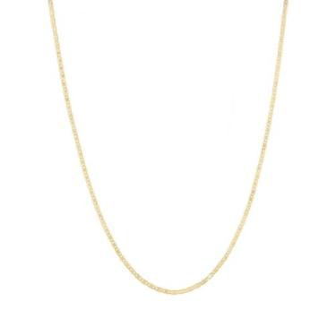 Imagem de Cordão Masculino Piastrine Maciça 60cm Em Ouro 18k-750 - DG Presentes