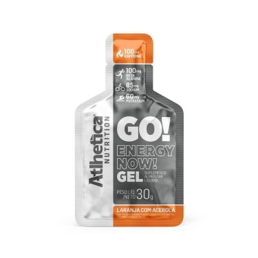 Imagem de Go! Energy Now Gel - 1 Sachê de 30g Laranja Com Acerola - Atlhetica Nutrition-Masculino