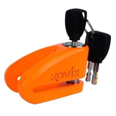 Imagem de Trava Disco Para Motocicleta Kovix Kvz1 Pino De Metal Polido (LARANJA)