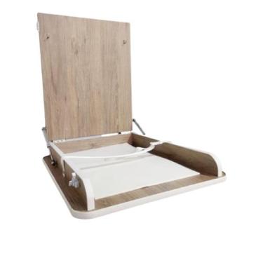 Imagem de Trocador Fraldas Bebê Berçário Amadeirado Colchonete - Sr Fabrica De M