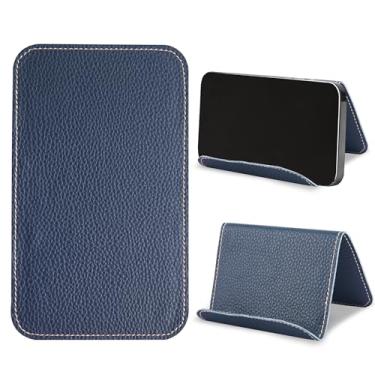 Imagem de Haecsfl Suporte de celular com aba flexível e suporte de tablet flexível para mesa, cama, esteira, casa e avião, acessórios de viagem (1 azul liquei)