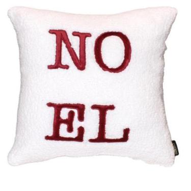 Imagem de Almofada Natal Belchior 43x43cm Branca Poliéster