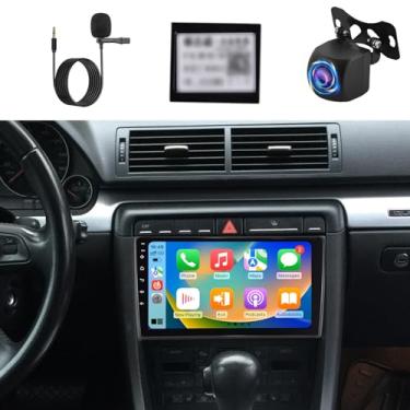 Imagem de NHOPEEW Rádio Android para Audi A4 S4 RS4 2002-2008, [2 + 64 G] Rádio Audi A4 com tela sensível ao toque de 9 polegadas, Carplay sem fio e Android Auto, DSP/EQ, Mirror Link, 5G/WiFi, GPS, SWC + Canbus