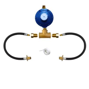 Imagem de Central Gás Regulador 7kg Válvula Retenção P45 50 cm 1m - Renogás