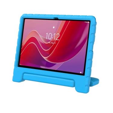 Imagem de BILLISGOVA Capa para Lenovo Tab M11 com suporte giratório, nova capa infantil resistente à prova de choque para Lenovo Tab M11/Tab K11 LTE 11 polegadas 2024, azul