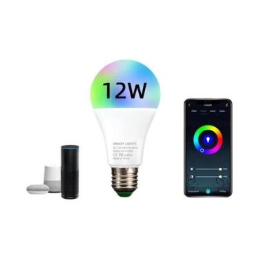 Imagem de Lâmpada LED Inteligente 15W 18W 20W Wifi Alexa Google Assistant Luz RG