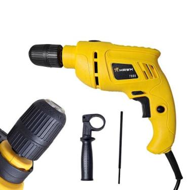 Imagem de Furadeira de Impacto Hawk HW2041 750W 3000 RPM Mandril Rápido, 110V
