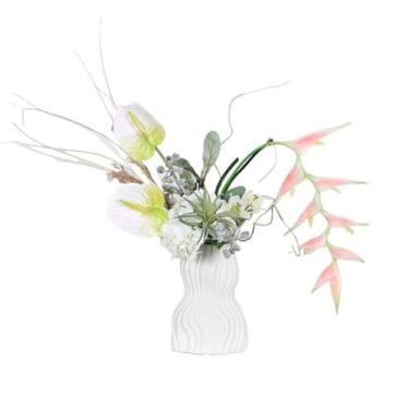 Imagem de Decorações requintadas simulação de arranjos florais para casa, sala de estar, mesa de jantar, centro de mesa, flores decorativas, buquê de flores falsas, casa de fazenda