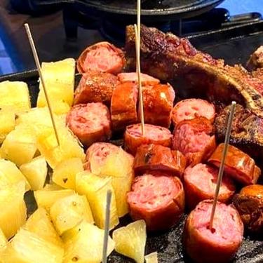 Imagem de Chapa Lisa Quadrada Alça de Ferro Panela Mineira 40x40cm