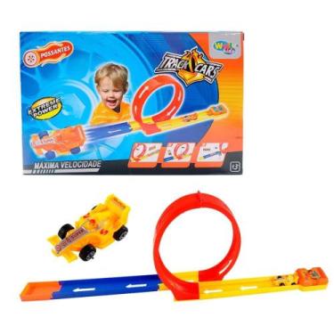 Imagem de Brinquedo 2 Carrinhos Fórmula 1 Lançador Velocidade Max Speed Looping 