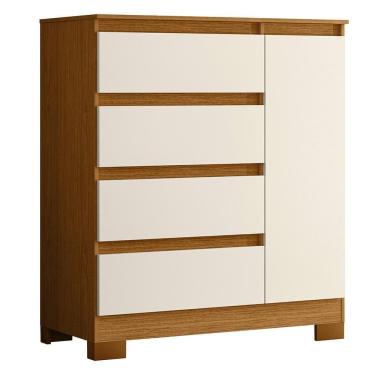 Imagem de Cômoda Sapateira Olímpia 1 Portas e 4 Gavetas - Móveis Albatroz