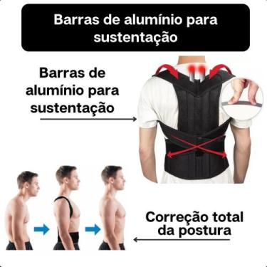Imagem de Cinta Colete Corretora de Postura Lombar Universal  Alívio de Dores co