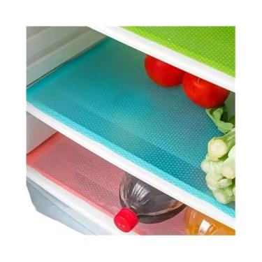 Imagem de Tapete Protetor De Geladeira Em EVA Impermeável E Lavável, 4 Peças, Re