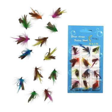 Imagem de Isca Pesca Mosca Artificial Captura Peixe Pescaria Esportiva Tainha Robalo Tucunare Lambari Tilapia Traira Mar Rio Açude