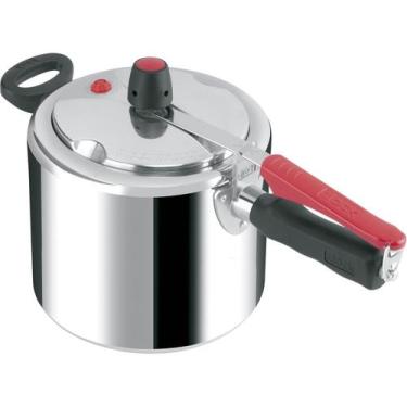 Imagem de Panela De Pressão Clock Original 7l Alumínio Polido Ip70, 7L, Prata