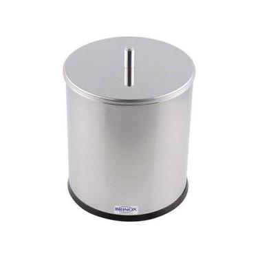 Imagem de Lixeira Inox Tampa 5,4litros Decorlinelixeiras ø 18,5x23cm - BRINOX, I