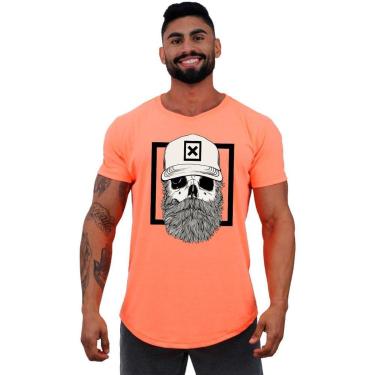 Imagem de Camiseta Longline MXD Conceito Caveira Lenhadora Masculina-Masculino