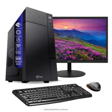 Imagem de Computador Completo Intel Core i5 4GB SSD 120GB WiFi Monitor 17 HDMI E