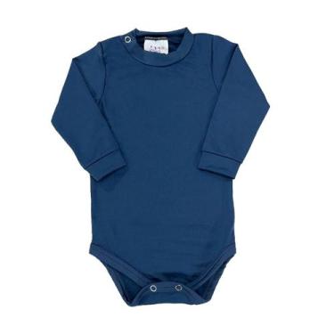 Imagem de Body Bebê Térmico Bodie Manga Longa Peluciado Inverno Liso - Fofotinho