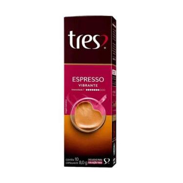 Imagem de Café em capsula 3 corações tres espresso vibrante 10x8g