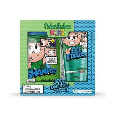 Imagem de Shampoo e Condicionador Infantil + Gel fixador Cebolinha Para Crianças