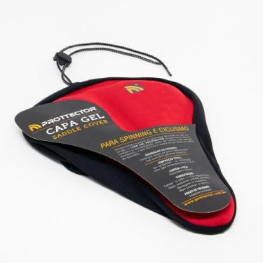 Imagem de Capa para Bicicleta Gel Prottector para Spinning e Ciclismo, Vermelho