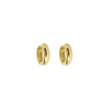 Imagem de Brinco Infantil ou 2º Furo Mini Argola - Argolinha 6mm - Banho Ouro 18