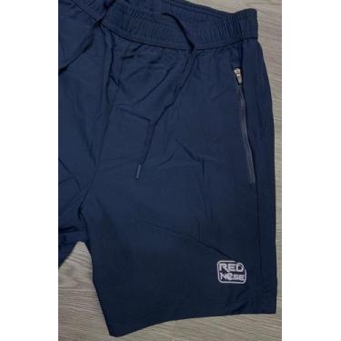 Imagem de Bermuda Red Nose Masculina Dry Fit Tactel Bolsos Zíper, Marinho, GG