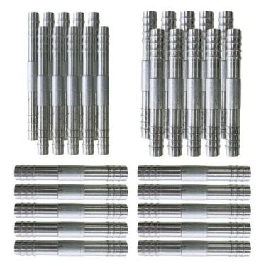 Imagem de Kit 30 Emendas Ar Condicionado Reta 6mm 8mm 10mm Alumínio - LETÍCIA AR