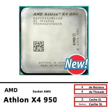 Imagem de Processador AMD Athlon X4 950 3.5 GHz Quad-Core Quad-Thread L2 2M 65W 
