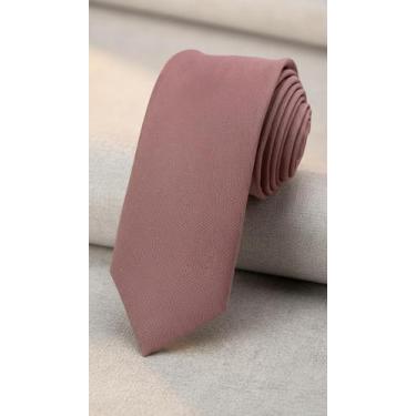 Imagem de Gravata Social Liso Rosa Queimado 100% - Congratulations Store