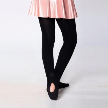 Imagem de Meia Calça Lobinha Opaca Ballet Fio 60 Infantil 2588-001, Preto, G