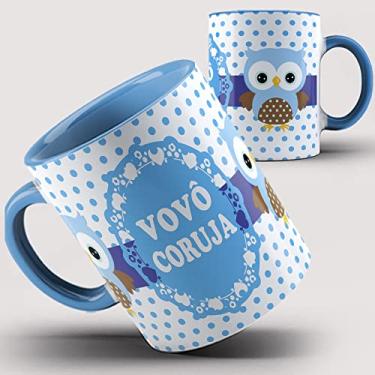 Imagem de Caneca Xícara Azul Vovô Coruja 36ia
