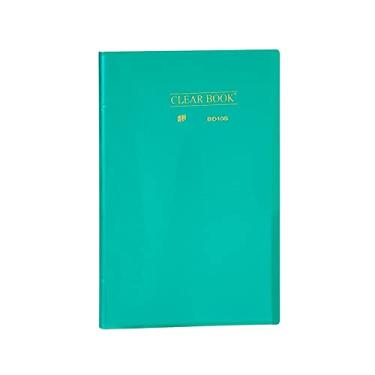 Imagem de Pasta Catálogo 10 folhas - Ofício - Polipropileno - Transparente - Clear Book VERDE